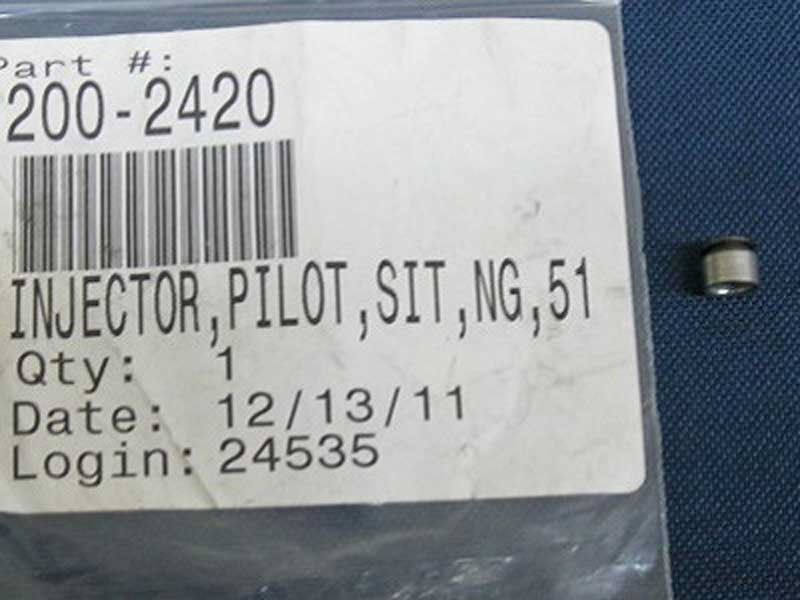 Quadra-Fire & Heatilator Pilot Orifice (.051) - NG (200-2420)