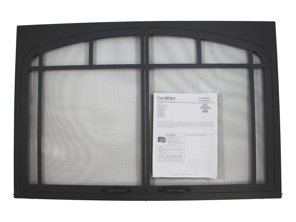 Heatilator Caliber Arts & Crafts Front - Black (FFCAC36-B)