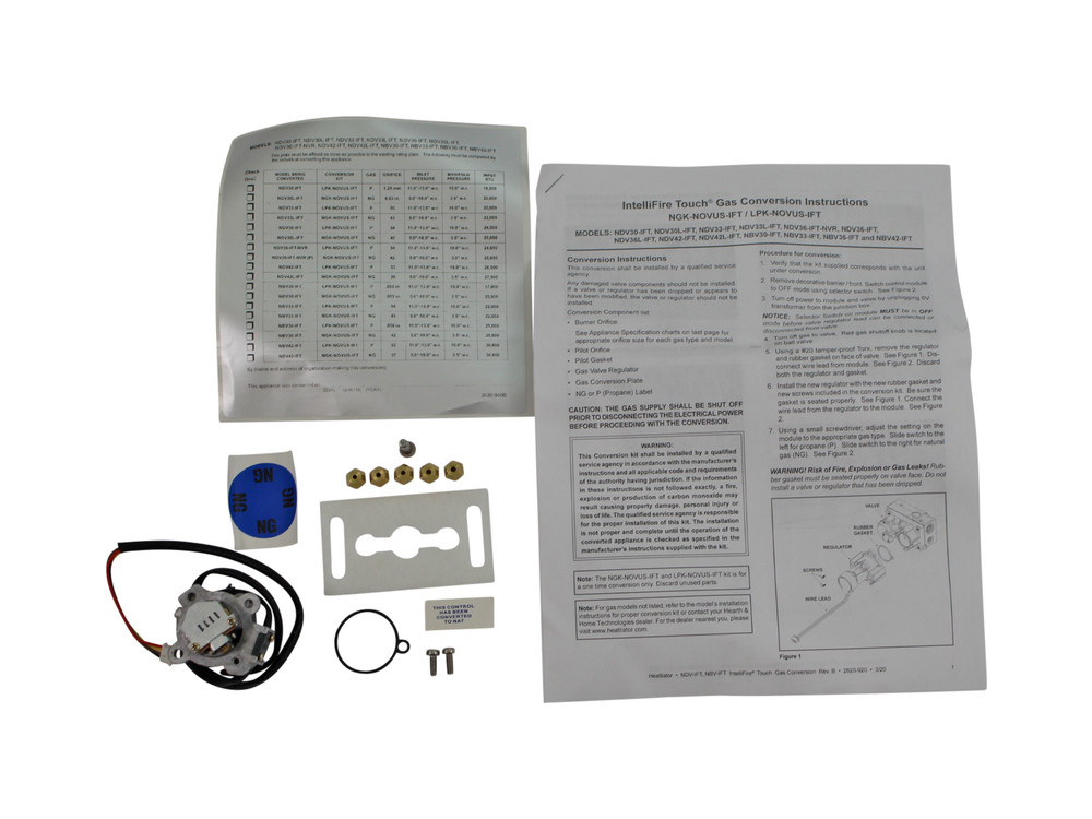 Heatilator Novus Series Conversion Kit - NG (NGK-NOVUS-IFT)